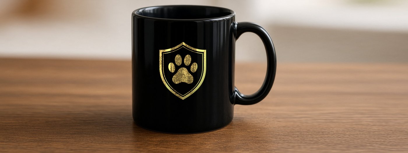Black Paw Mug
